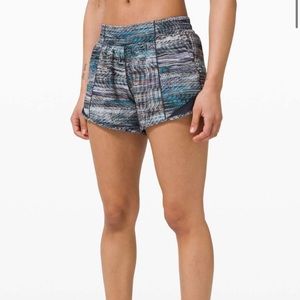 Lululemon Hotty Hot Shorts Tall Purple Green Blue